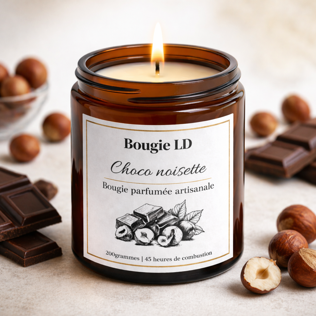 🍫 Bougie parfumée Choco Noisette